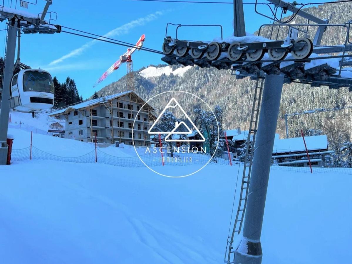 Dans Residence Neuve Le Snow Roc Sur Les Pistes, Grand Studio Cosy 5 Pers Avec Terrasse Panoramique, Sauna, Wifi Saint-Jean-dʼAulps Extérieur photo
