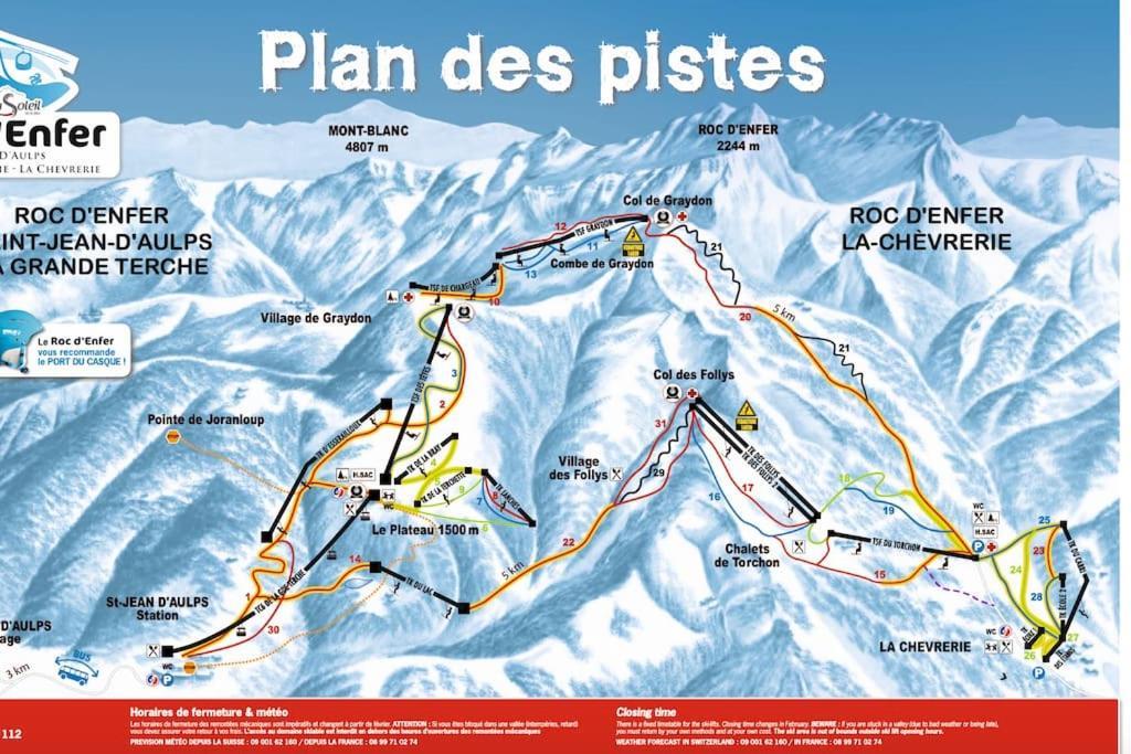 Dans Residence Neuve Le Snow Roc Sur Les Pistes, Grand Studio Cosy 5 Pers Avec Terrasse Panoramique, Sauna, Wifi Saint-Jean-dʼAulps Extérieur photo