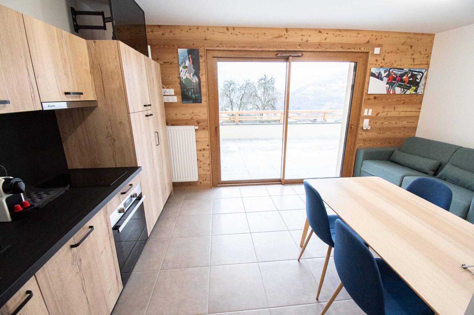 Dans Residence Neuve Le Snow Roc Sur Les Pistes, Grand Studio Cosy 5 Pers Avec Terrasse Panoramique, Sauna, Wifi Saint-Jean-dʼAulps Extérieur photo