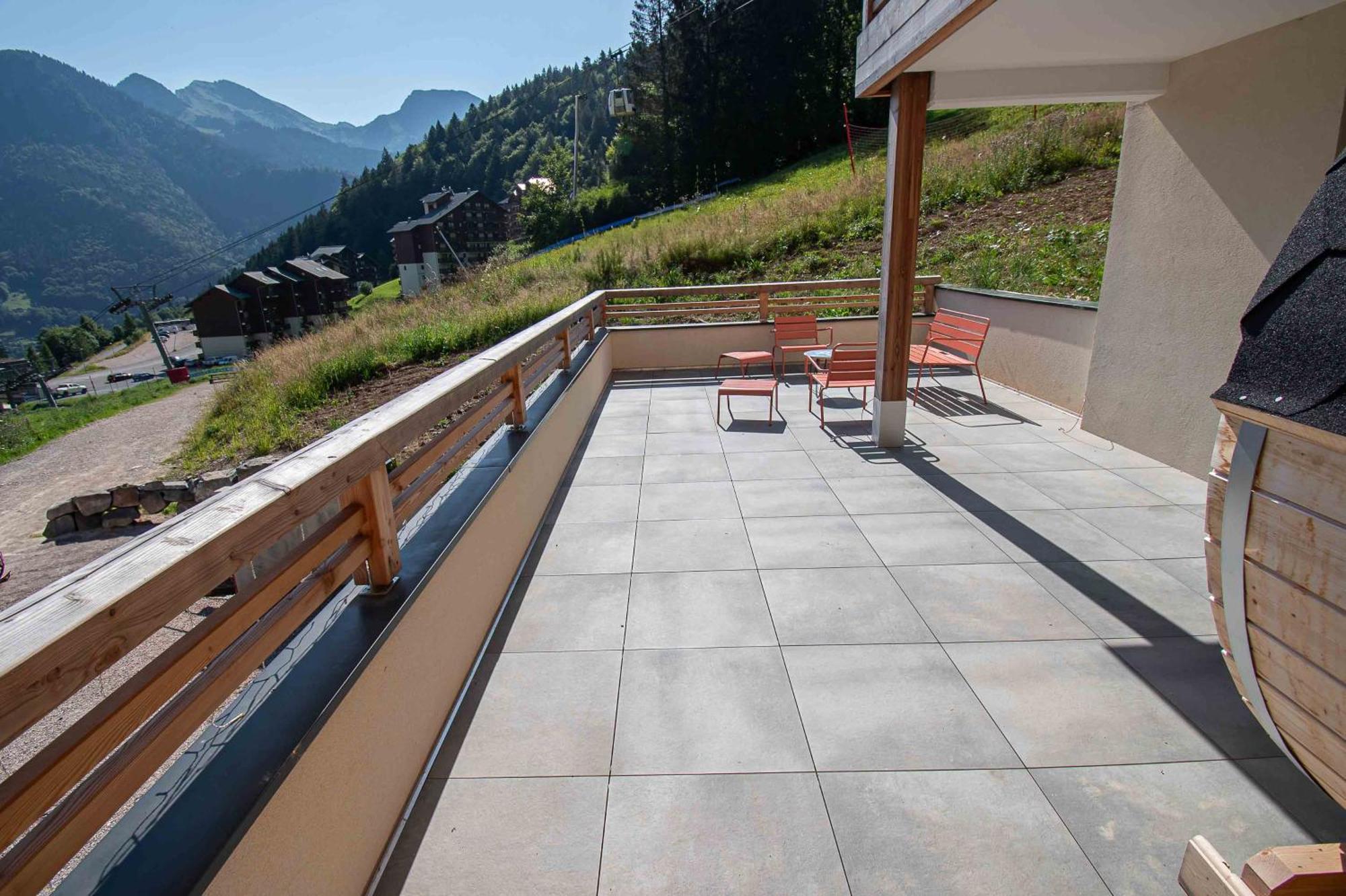 Dans Residence Neuve Le Snow Roc Sur Les Pistes, Grand Studio Cosy 5 Pers Avec Terrasse Panoramique, Sauna, Wifi Saint-Jean-dʼAulps Extérieur photo